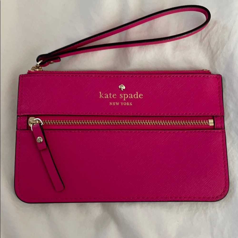 Pink Kate Spade wristlet